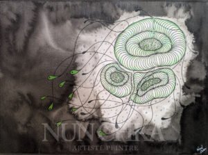 Abysses II, encre de Chine et aquarelle sur papier 300 g, grain fin