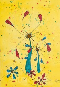 Zolienne, technique mixte sur papier 300 g, grain fin