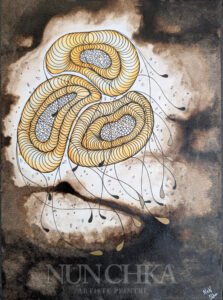 Caverne I, encre de Chine et aquarelle sur papier 300 g, grain fin